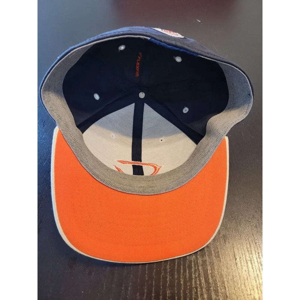 Chicago Bears On the Field Flex Fit Hat Reebok Youth Cap Navy Orange